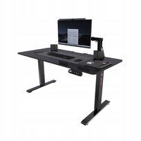 Electroprime Biurko gamingowe z podnoszonym blatem Flow czarne (120x60cm)
