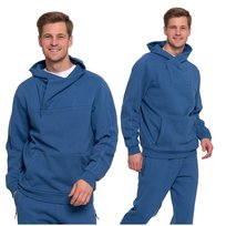 Elegancka Bluza Męska Ocieplana z Wysoką Stójką Rozpinana Gładka Moraj XXL