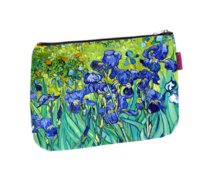 Elegancka Kosmetyczka Solo, nadruk Irises 14×21 cm – Podróżna, Wodoodporna, Kompaktowa | Bertoni Bertoni