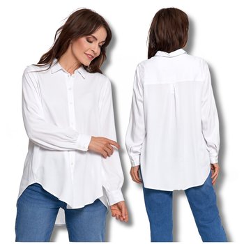 Elegancka Koszula Damska Oversize Wydłużony Tył Modna Bluzka Moraj 2xl/3xl - Moraj