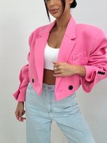 Elegancka krótka damska marynarka EMO Denver żakiet dresowa oversize uni EMO
