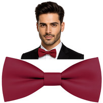 Elegancka muszka męska - BORDOWY Luvu
