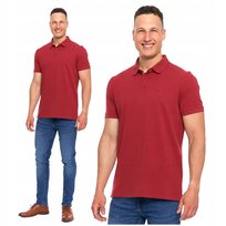 Elegancka Polówka Polo Męskie Koszulka T-Shirt z Krótkim Rękawem MORAJ - S