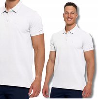 Elegancka Polówka Polo Męskie Koszulka T-Shirt z Krótkim Rękawem MORAJ XL