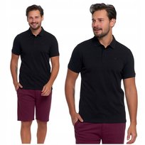Elegancka Polówka Polo Męskie Koszulka T-Shirt z Krótkim Rękawem MORAJ - XL