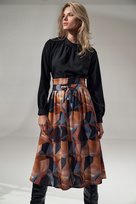 Elegancka STYLOWA BLUZKA damska dekolt stójka czarna XL FIGL