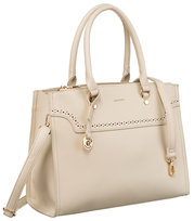 Elegancka torebka damska ze skóry ekologicznej torebka na ramię z kieszeniami na suwak Rovicky, beżowy