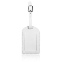 Elegancka zawieszka podróżna 11x7cm z kartą na dane kontaktowe BIAŁY Inna marka