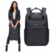 Elegancki czarny plecak torba damski miejski do pracy i na studia laptop A4 wowbag