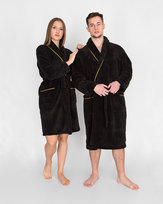 Elegancki czarny szlafrok dla mężczyzn i kobiet imperial rozmiar s/m