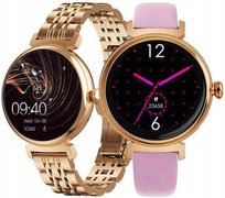 ELEGANCKI DAMSKI SMARTWATCH ODBIERANIE POŁĄCZEŃ PL EKG PULS SMS SMART WATCH Rubicon