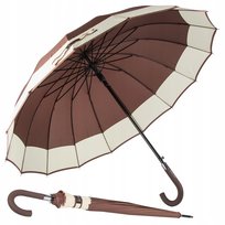 Elegancki Duży Parasol Rządowy Mocny Xxl Antypoślizgowa Rączka Automatyczny VERK GROUP