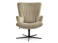 Elegancki Fotel Na Obrotowej Nodze Do Salonu Esla Piaskowy