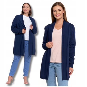 ELEGANCKI KARDIGAN DŁUGI SWETER DAMSKI KLASYCZNA NARZUTKA GŁADKA MORAJ L/XL - Moraj