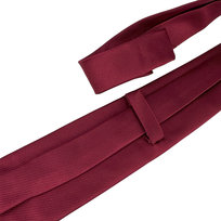 Elegancki krawat męski klasyczny bordowy gładki lekko błyszczący modny