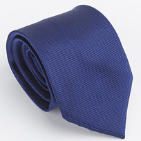Elegancki krawat męski klasyczny niebieski gładki lekko błyszczący modny