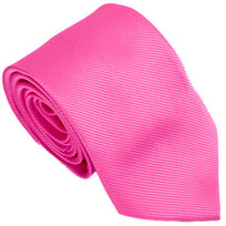 Elegancki krawat męski klasyczny różowy gładki lekko błyszczący modny