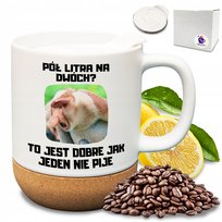 Elegancki kubek śmieszny nadruk nosacz janusz sławne przysłowie prezent