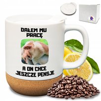 Elegancki kubek zabawny nadruk nosacz janusz śmieszny prezent pracownik