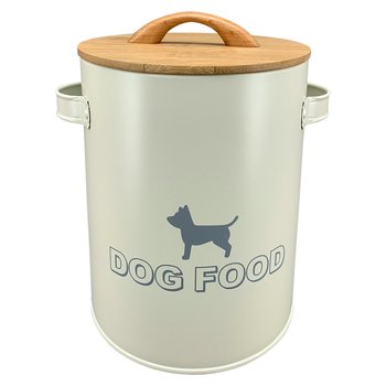 Elegancki Pojemnik na Karmę dla Psa z Drewna - Inna marka