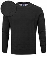 Elegancki SWETER Męski Klasyczny CZARNY Bawełniany XXL Pako Jeans