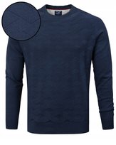 Elegancki SWETER Męski Klasyczny GRANATOWY Bawełniany L Pako Jeans