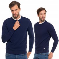 Elegancki SWETER MĘSKI Klasyczny Okrągły Dekolt Modny Kolor MORAJ XL