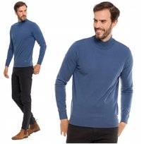 Elegancki SWETER MĘSKI Półgolf Klasyczny Stylowy Ze Stójką MORAJ XL