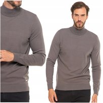 Elegancki SWETER MĘSKI Półgolf Klasyczny Ze Stójką Stylowy MORAJ XXL