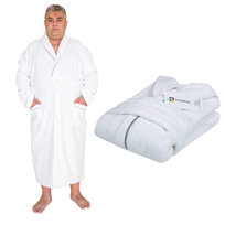 Elegancki szlafrok welurowy Soft Touch Biały 4XL