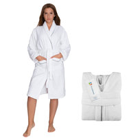 Elegancki szlafrok welurowy Soft Touch Biały XXL