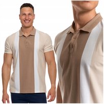 Elegancki T-Shirt Koszulka Polo Polówka z Krótkim Rękawem Modna MORAJ - L