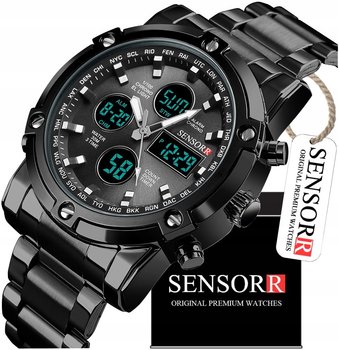 Elegancki Zegarek Męski Na Bransolecie Elektroniczny Wskazówkowy Sensorr - Inna marka