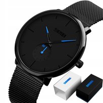 Elegancki Zegarek Męski Z Bransoletą Skmei Czarny