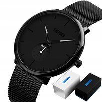 Elegancki Zegarek Męski Z Bransoletą Skmei Czarny