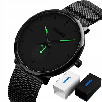 Elegancki Zegarek Męski Z Bransoletą Skmei Czarny - SKMEI