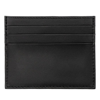 Eleganckie czarne etui na karty skóra naturalna funkcjonalne i praktyczne - Inna marka