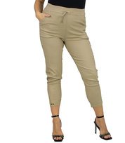 Eleganckie damskie spodnie elastyczne cygaretki KATE-2XL/3XL Agrafka