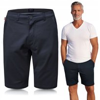 ELEGANCKIE Spodenki SZORTY Chino Męskie SINGLE Granatowe XL Pako Jeans Pako Jeans