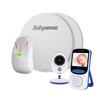 Elektroniczna niania LUVION EASY PLUS 2,4" z monitorem oddechu BABYSENSE 7 - BabySense