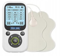 ELEKTROSTYMULATOR MIĘŚNI TECH-MED TENS EMS MASAŻ 41 PROGRAMÓW 2 KANAŁY
