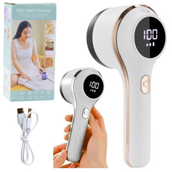 Elektryczna Golarka Do Tkanin Ubrań 3 Tryby Prędkości Biała - Lean Toys