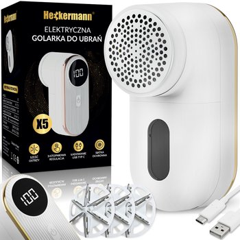 Elektryczna golarka do ubrań Heckermann X5 Biała - Heckermann