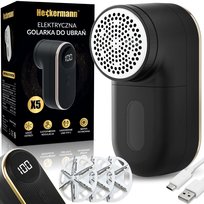 Elektryczna golarka do ubrań Heckermann X5 Czarna Heckermann