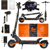 Elektryczna hulajnoga z siedziskiem KuKirin G2 Pro 600W | 45 km/h | do 58 km | 9” opony bezdętkowe | składana | LED