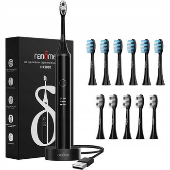 Elektryczna Szczoteczka Do Zębów Nandme Nx9000 + 12 Końcówek Czarny - Xiaomi