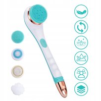 ELEKTRYCZNA SZCZOTKA DO PLECÓW PEELING RELAKS 4 GŁOWICE DO MYCIA PLECÓW