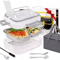 Elektryczny LUNCH BOX obiadowy POJEMNIK na jedzenie Termos podgrzewacz 40V Allbag