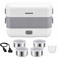ELEKTRYCZNY LUNCH BOX PODGRZEWACZ DO JEDZENIA TERMOS 200W 4 POJEMNIKI VERK GROUP