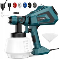 Elektryczny Pistolet natryskowy HVLP Akdomart AK-17 700W 1200 ml 5 dysz